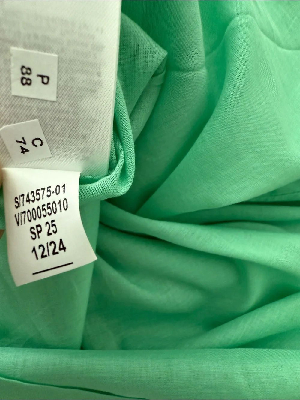 Banana Republic Women's Green Scoop-Back Swim Cover-Up Dress 100% linen